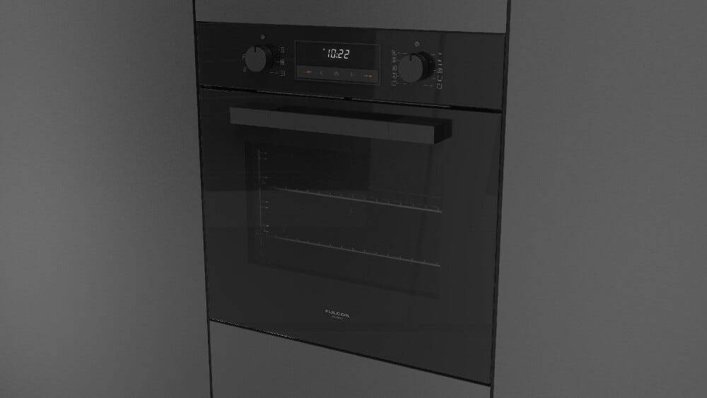 Fulgor FUTO 6009 MT GBK Urbantech Forno elettrico multifunzione cm. 60 - vetro nero