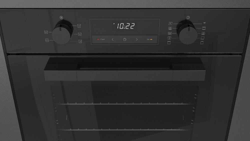 Fulgor FUTO 6009 MT GBK Urbantech Forno elettrico multifunzione cm. 60 - vetro nero