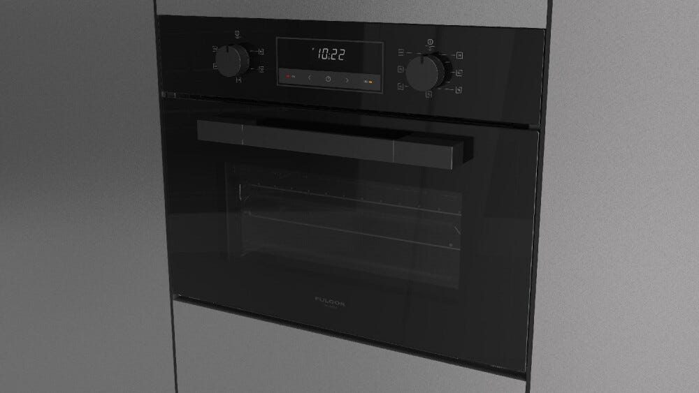Fulgor FUTO 7509 MT GBK Urbantech Forno elettrico multifunzione cm. 75 - vetro nero