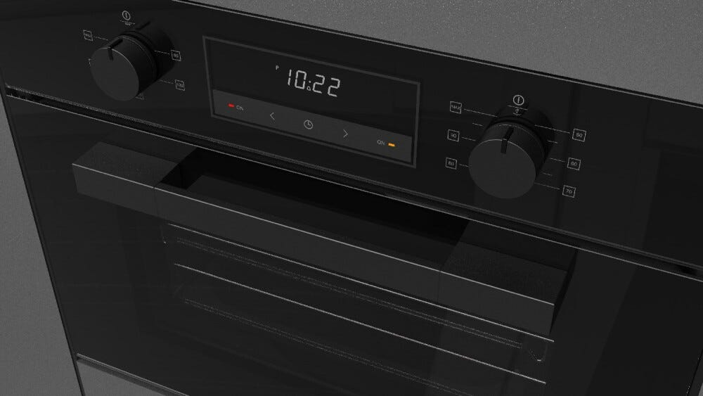 Fulgor FUTO 7509 MT GBK Urbantech Forno elettrico multifunzione cm. 75 - vetro nero