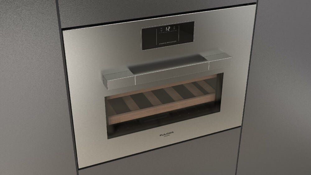 Fulgor FUWC 4500 TC FO IX Urbantech Cantina vino da incasso cm. 60 h. 45 - 22 bottiglie - inox