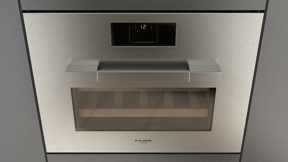 Fulgor FUWC 4500 TC FO IX Urbantech Cantina vino da incasso cm. 60 h. 45 - 22 bottiglie - inox