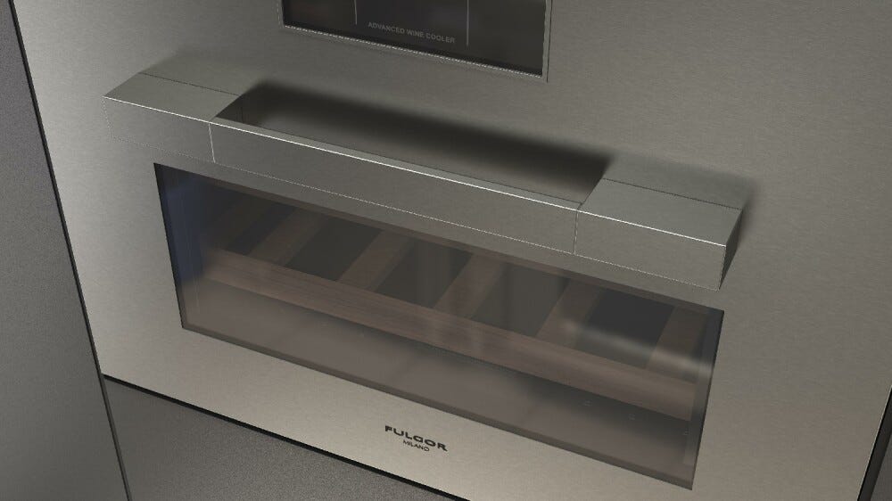 Fulgor FUWC 4500 TC FO IX Urbantech Cantina vino da incasso cm. 60 h. 45 - 22 bottiglie - inox