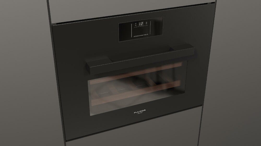 Fulgor FUWC 4500 TC FO MBK Urbantech Cantina vino da incasso cm. 60 h. 45 - 22 bottiglie - nero opaco