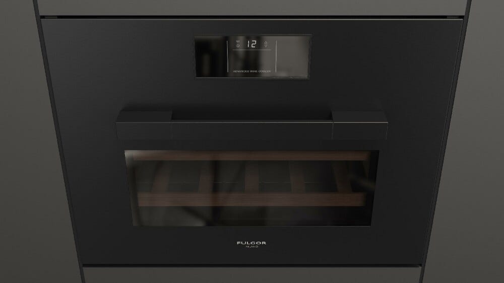 Fulgor FUWC 4500 TC FO MBK Urbantech Cantina vino da incasso cm. 60 h. 45 - 22 bottiglie - nero opaco