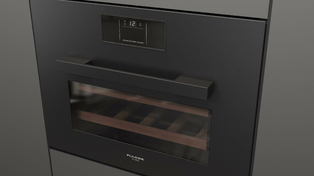 Fulgor FUWC 4500 TC FO MBK Urbantech Cantina vino da incasso cm. 60 h. 45 - 22 bottiglie - nero opaco