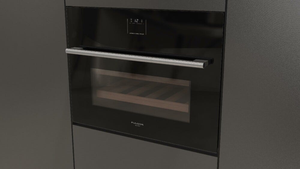 Fulgor FWC 4500 TC FO BK Plano Cantina vino da incasso cm. 60 h. 45 - 22 bottiglie - vetro nero