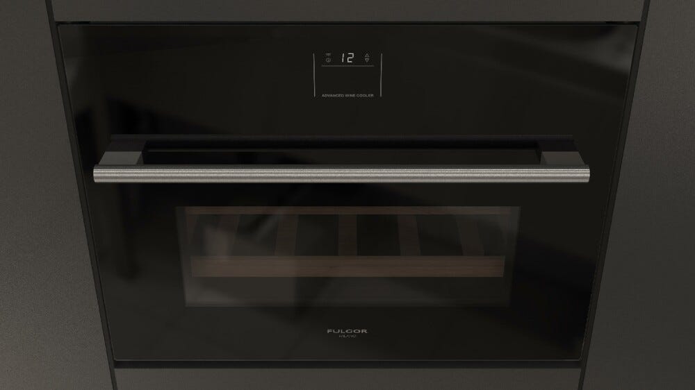Fulgor FWC 4500 TC FO BK Plano Cantina vino da incasso cm. 60 h. 45 - 22 bottiglie - vetro nero