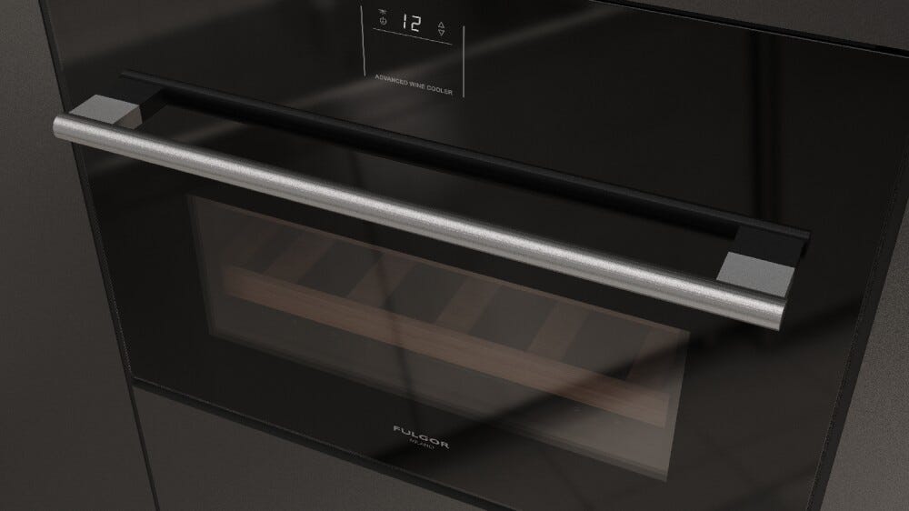 Fulgor FWC 4500 TC FO BK Plano Cantina vino da incasso cm. 60 h. 45 - 22 bottiglie - vetro nero