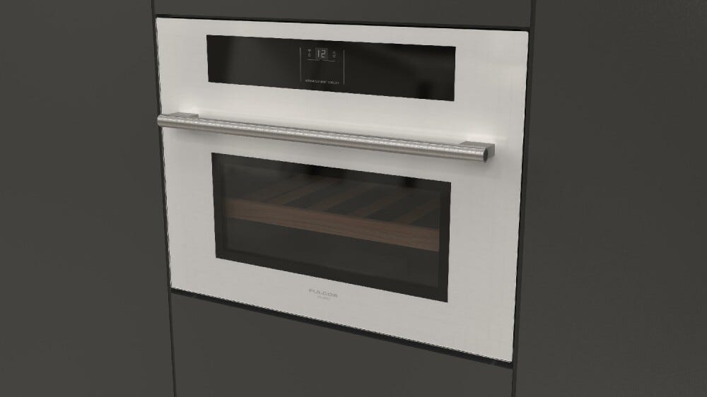 Fulgor FWC 4500 TC FO WH Plano Cantina vino da incasso cm. 60 h. 45 - 22 bottiglie - vetro bianco