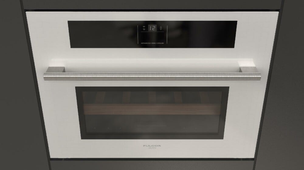 Fulgor FWC 4500 TC FO WH Plano Cantina vino da incasso cm. 60 h. 45 - 22 bottiglie - vetro bianco
