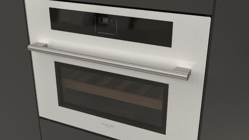 Fulgor FWC 4500 TC FO WH Plano Cantina vino da incasso cm. 60 h. 45 - 22 bottiglie - vetro bianco