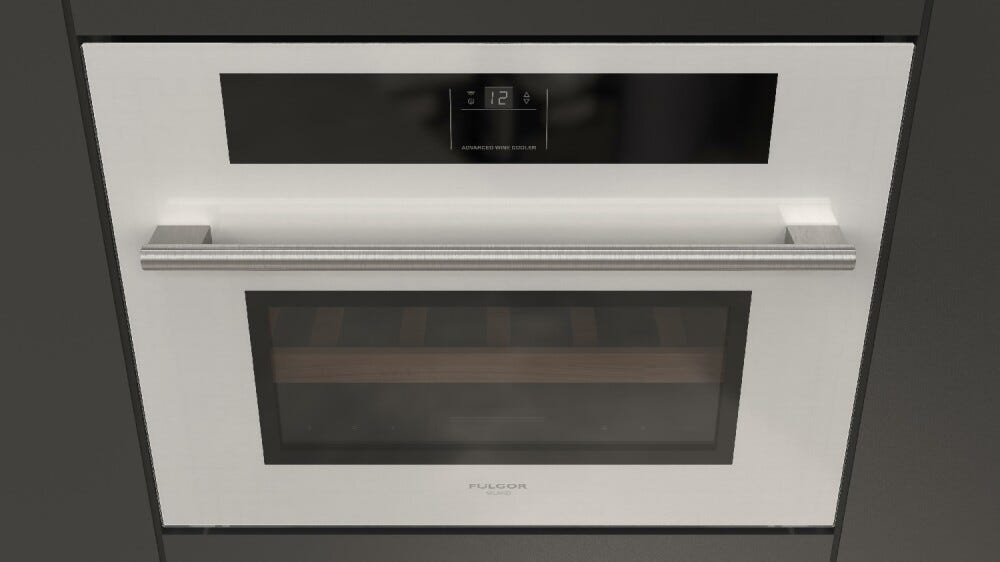 Fulgor FWC 4500 TC FO WH Plano Cantina vino da incasso cm. 60 h. 45 - 22 bottiglie - vetro bianco