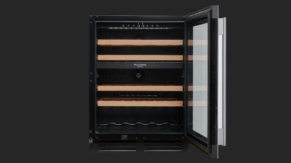Fulgor FWC 8200 U TC BKX Cantina vini sottopiano cm. 60 h. 82 - 39 bottiglie - inox