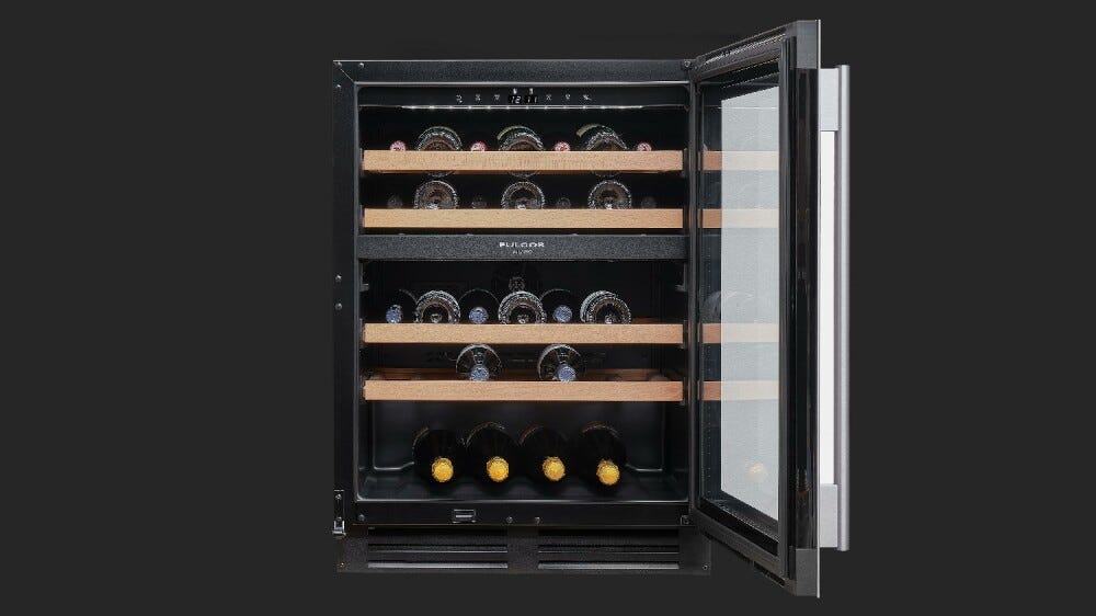 Fulgor FWC 8200 U TC BKX Cantina vini sottopiano cm. 60 h. 82 - 39 bottiglie - inox