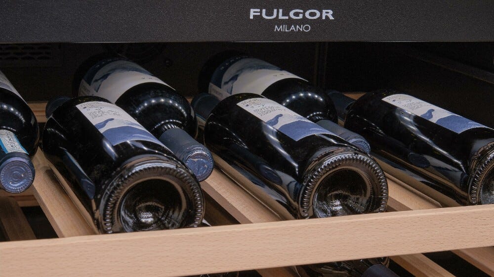 Fulgor FWC 8200 U TC BKX Cantina vini sottopiano cm. 60 h. 82 - 39 bottiglie - inox