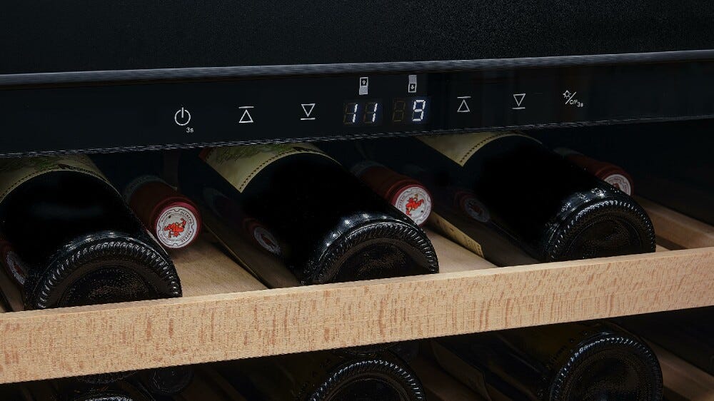 Fulgor FWC 8200 U TC BKX Cantina vini sottopiano cm. 60 h. 82 - 39 bottiglie - inox