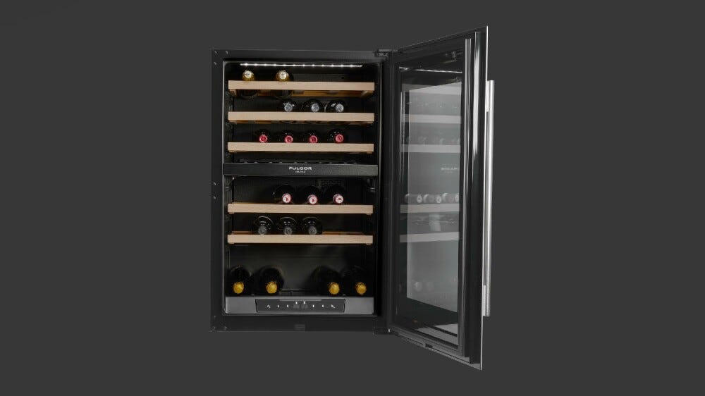Fulgor FWC 8800 TC BKX Cantina vini da incasso cm. 59 h. 89 - 40 bottiglie - inox