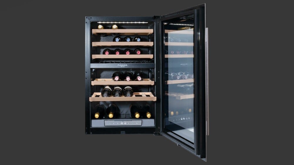 Fulgor FWC 8800 TC GBK Cantina vini da incasso cm. 59 h. 89 - 40 bottiglie - vetro nero