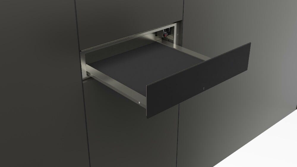 Fulgor FWD 150 BK URBANTECH - PLANO Cassetto scaldavivande cm. 59 h. 14 - vetro nero
