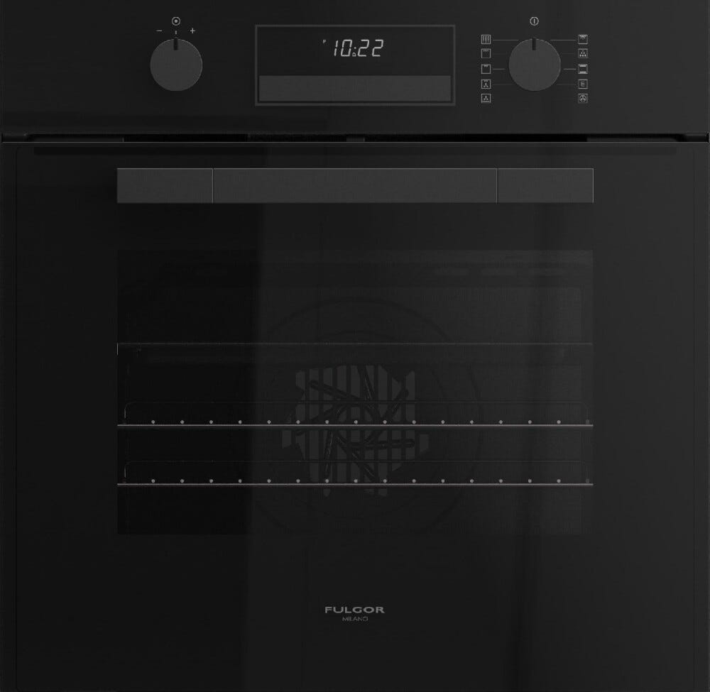 Fulgor FUTO 6011 P MT GBK Urbantech Forno elettrico pirolitico cm. 60 - vetro nero