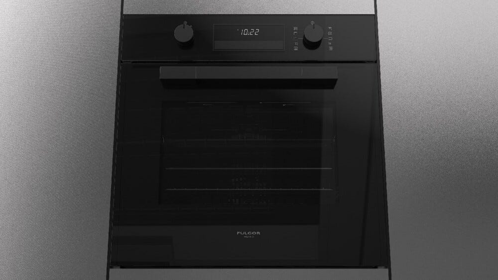 Fulgor FUTO 6011 P MT GBK Urbantech Forno elettrico pirolitico cm. 60 - vetro nero