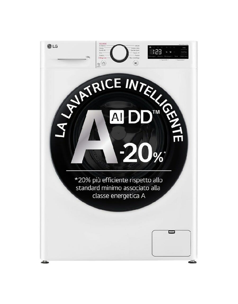 LG F4R3013NSWB Lavatrice cm. 60 - capacità 13 kg - bianco
