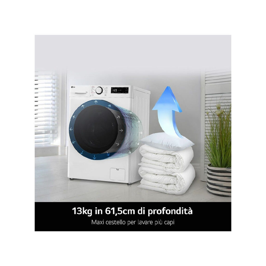 LG F4R3013NSWB Lavatrice cm. 60 - capacità 13 kg - bianco