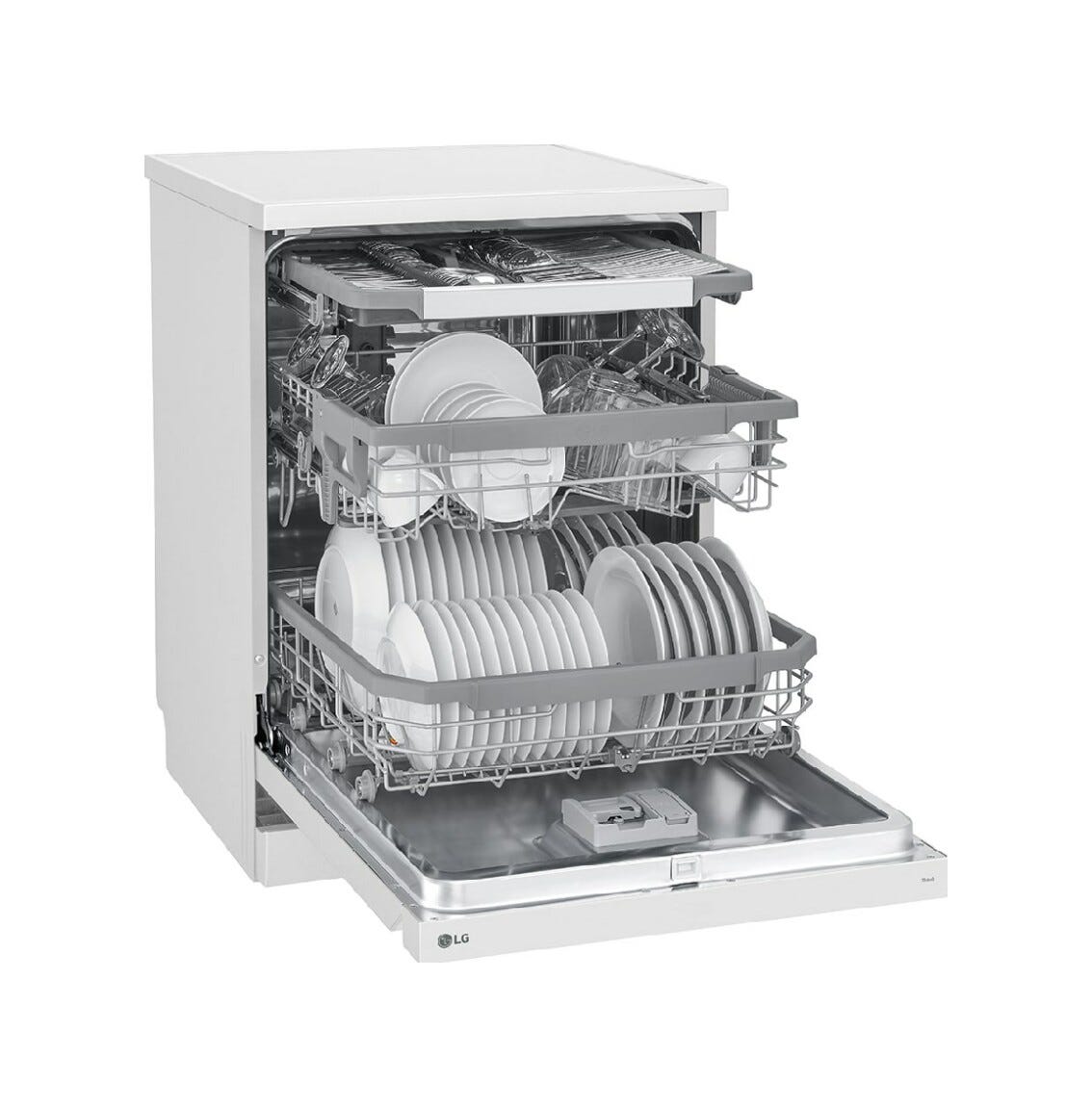 LG DF365FWS Lavastoviglie a libera installazione cm. 60 - 14 coperti - bianco