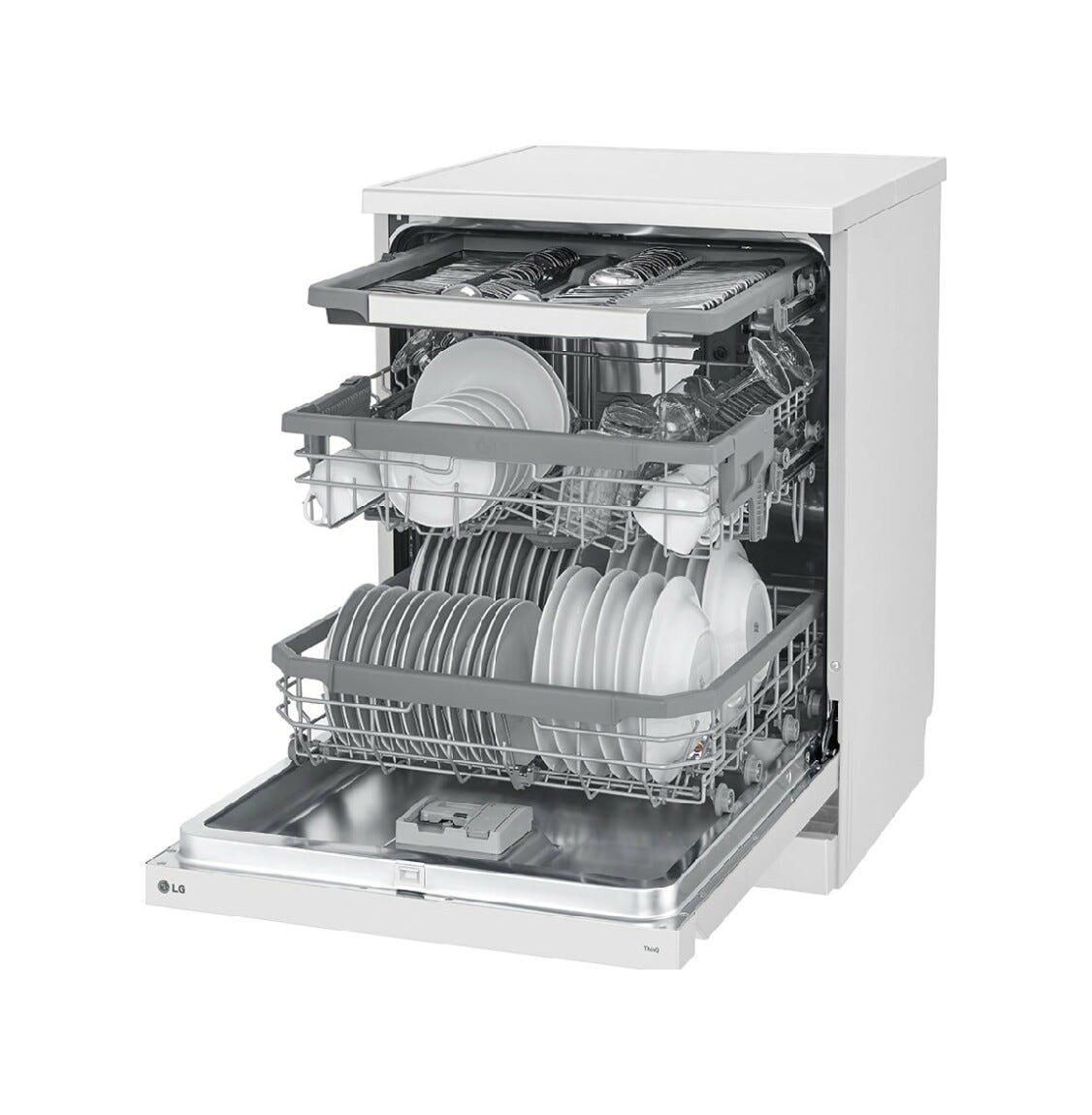 LG DF365FWS Lavastoviglie a libera installazione cm. 60 - 14 coperti - bianco