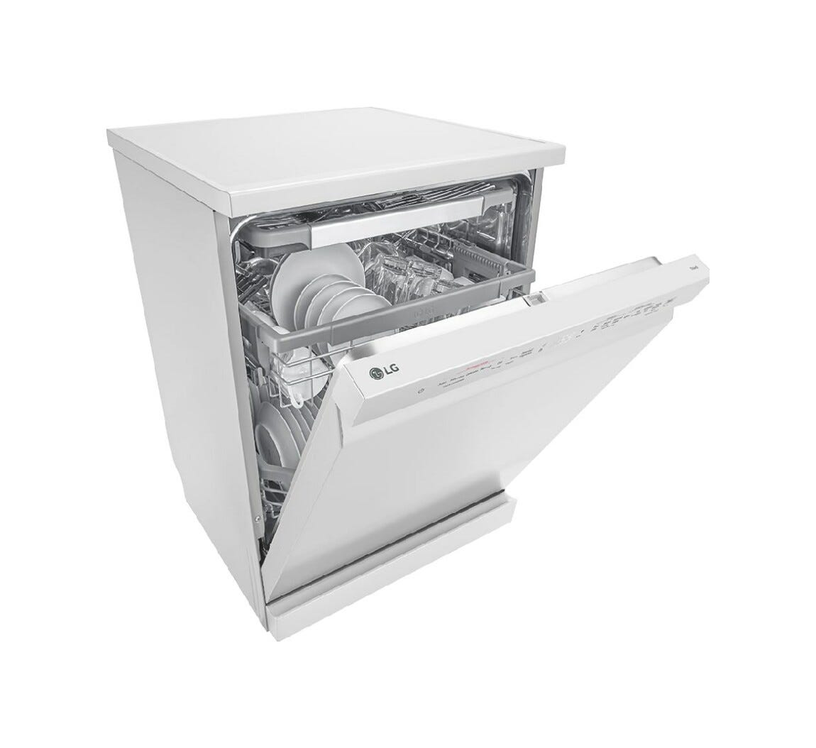 LG DF365FWS Lavastoviglie a libera installazione cm. 60 - 14 coperti - bianco
