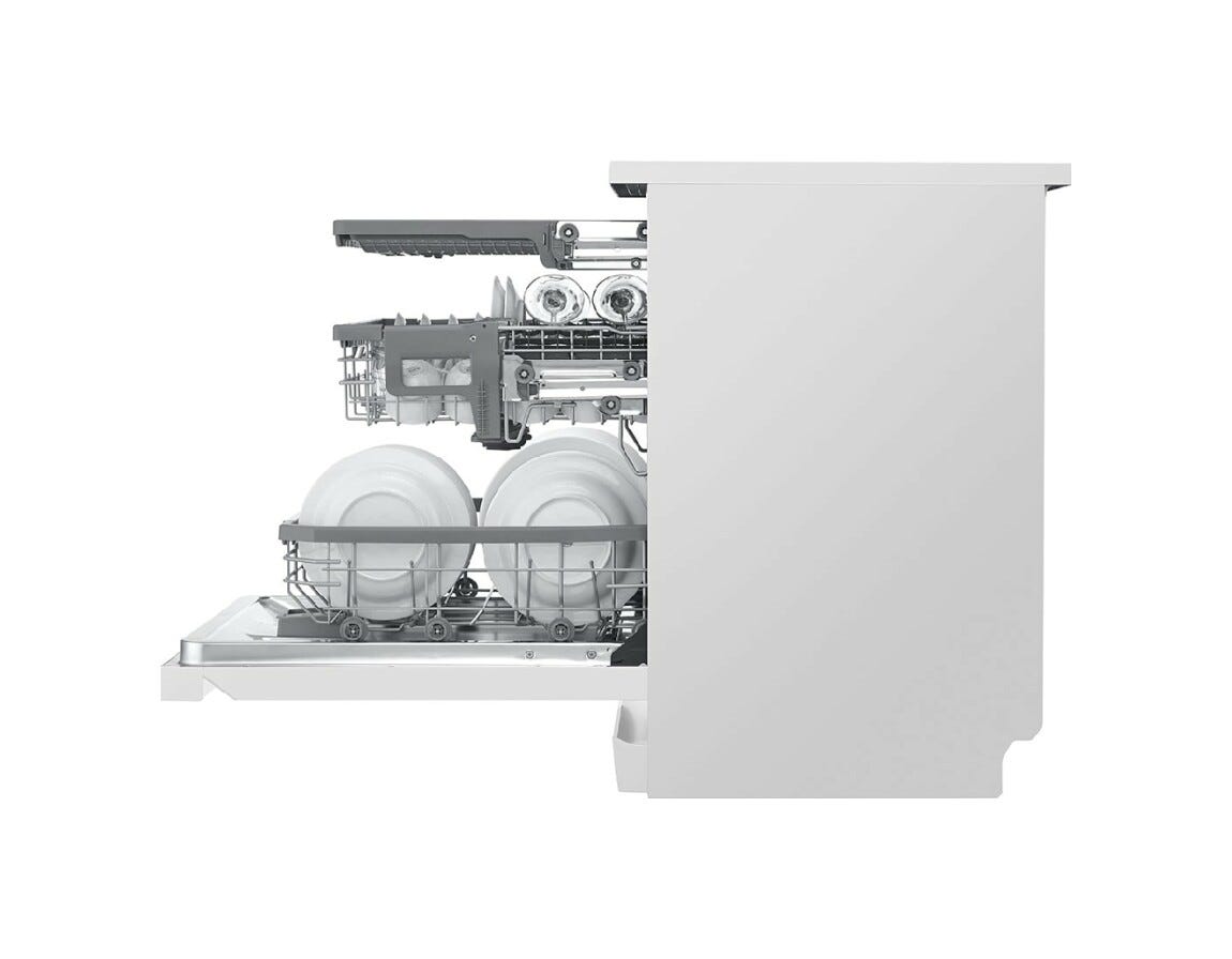 LG DF365FWS Lavastoviglie a libera installazione cm. 60 - 14 coperti - bianco