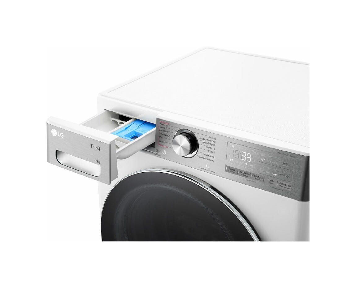 LG F4R9009TPWC Lavatrice cm. 60 - capacità 9 kg - bianco