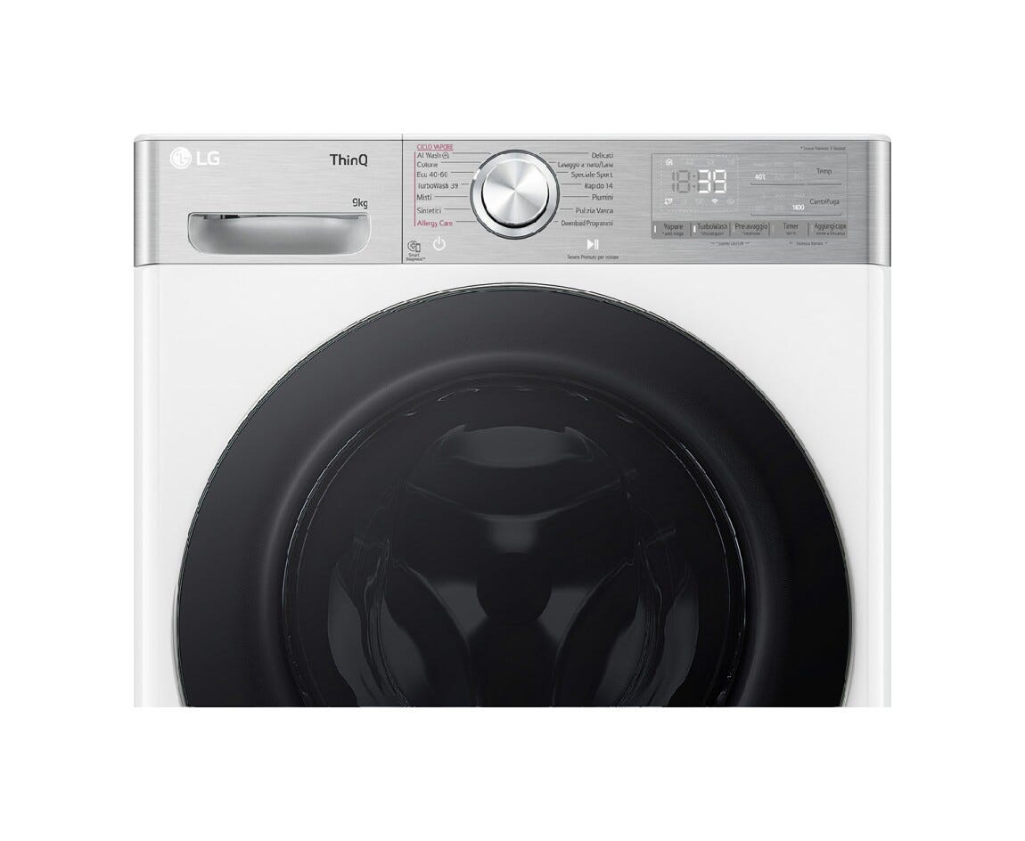 LG F4R9009TPWC Lavatrice cm. 60 - capacità 9 kg - bianco