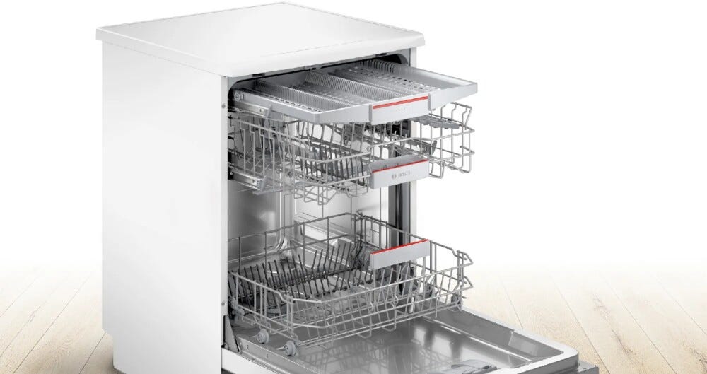 Bosch SMS4EMW06E Serie 4 Lavastoviglie a libera installazione cm. 60 - 14 coperti - bianco