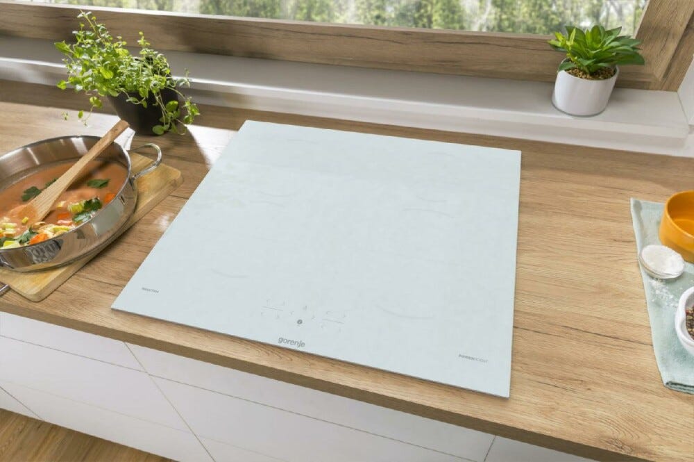 Gorenje GI6401WSC G400 Piano cottura a induzione cm. 60 - vetro bianco
