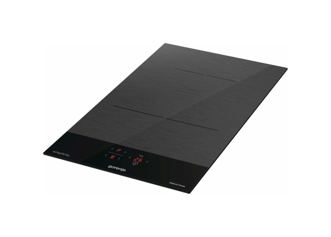 Gorenje GI3201SYBSC Piano cottura a induzione domino cm. 30 - vetro nero