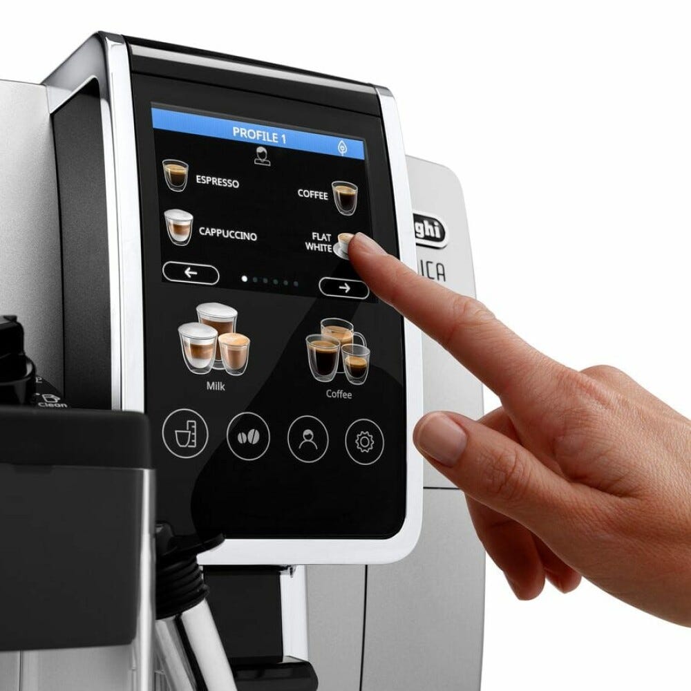 De Longhi ECAM380.85.SB Dinamica Plus Macchina per caffè automatica - nero/argento