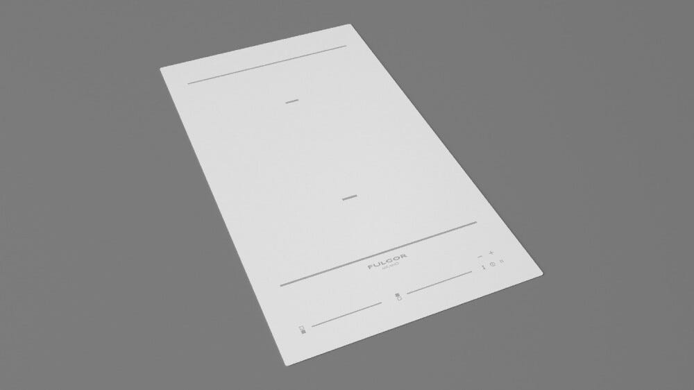 Fulgor FCH 302 ID TS WH Piano cottura a induzione domino cm. 30 - vetroceramica bianco