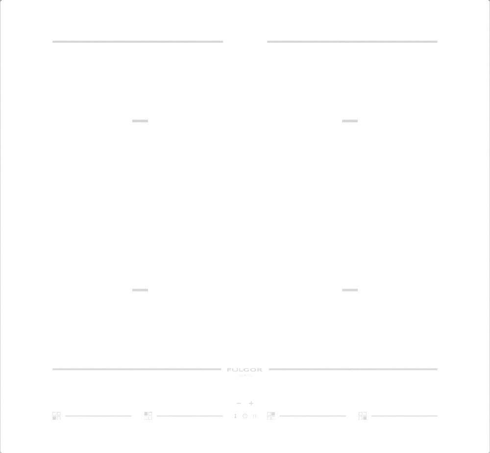 Fulgor FCH 604 ID TS WH Piano cottura a induzione cm. 60 - vetroceramica bianco
