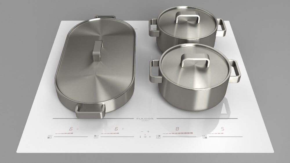 Fulgor FCH 604 ID TS WH Piano cottura a induzione cm. 60 - vetroceramica bianco