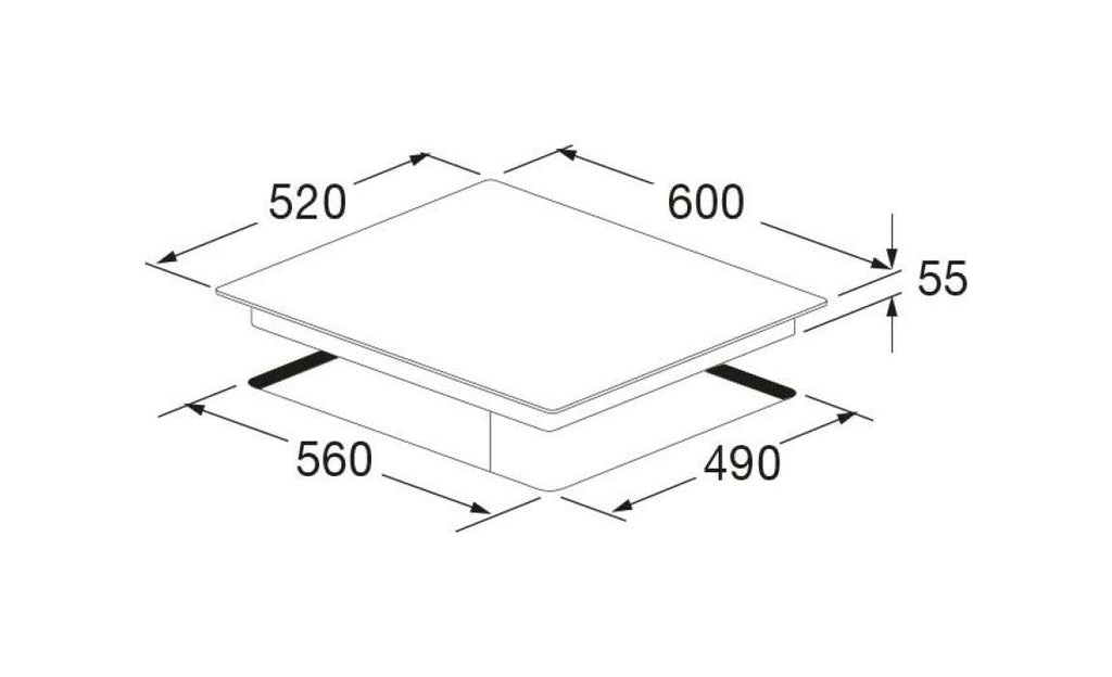 Fulgor FCH 604 ID TS WH Piano cottura a induzione cm. 60 - vetroceramica bianco