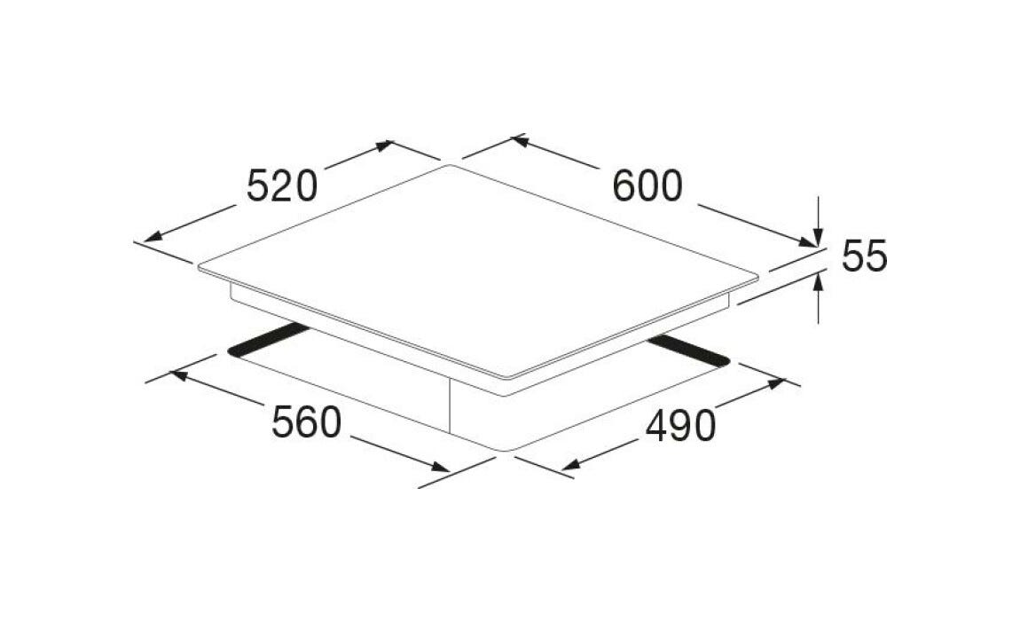 Fulgor FCH 604 ID TS WH Piano cottura a induzione cm. 60 - vetroceramica bianco
