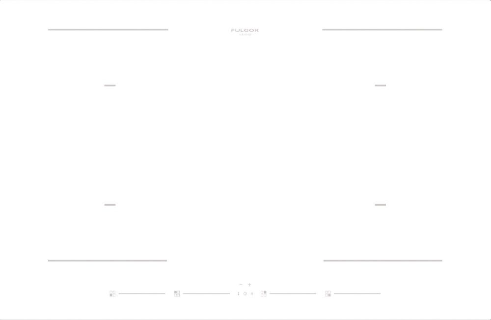 Fulgor FCH 804 ID TS WH Piano cottura a induzione cm. 80 - vetroceramica bianco