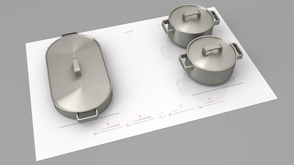 Fulgor FCH 804 ID TS WH Piano cottura a induzione cm. 80 - vetroceramica bianco