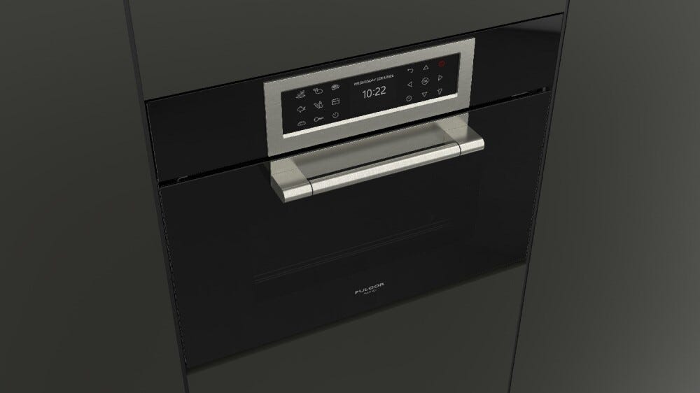 Fulgor FCLCSO 4510 TEM BK Cluster Concept Forno elettrico combinato a vapore cm. 60 h. 45 - vetro nero
