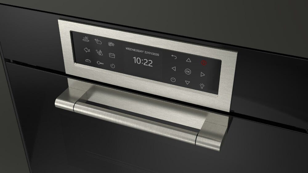 Fulgor FCLCSO 4510 TEM BK Cluster Concept Forno elettrico combinato a vapore cm. 60 h. 45 - vetro nero
