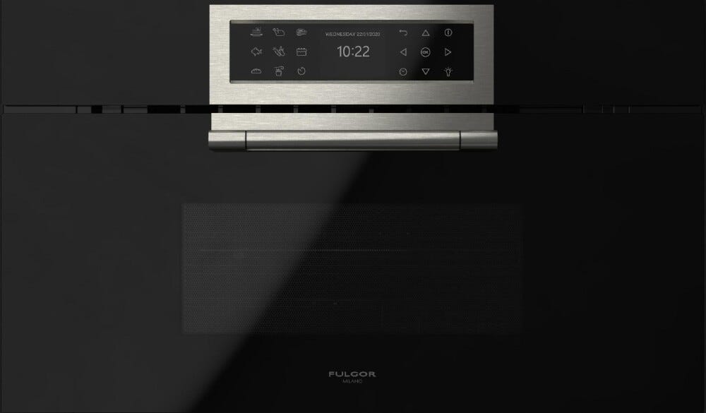 Fulgor FCLMO 7510 TEM BK Cluster Concept Forno combinato microonde cm. 75 h. 45 - vetro nero