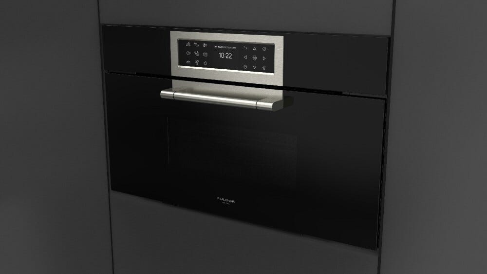 Fulgor FCLMO 7510 TEM BK Cluster Concept Forno combinato microonde cm. 75 h. 45 - vetro nero