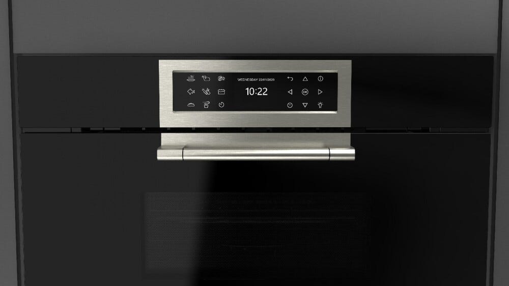 Fulgor FCLMO 7510 TEM BK Cluster Concept Forno combinato microonde cm. 75 h. 45 - vetro nero
